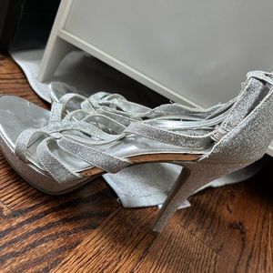 Silver Sparkly Heels